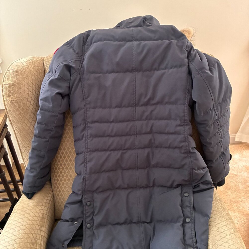CANADA GOOSE Women Lorette Down Parka 2090L Navy Marine Size M - Picture 3 of 7